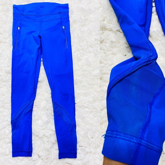 Vibrant blue lululemon legging - Picture 2 of 6